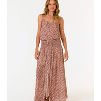 Saia Midi Estampa Batik