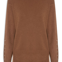Suéter Feminino Em Tricot - Marrom