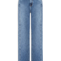 Calça Feminina Wide Leg Jeans - Azul