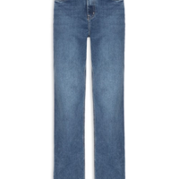 Calça Feminina Reta Jeans -Azul