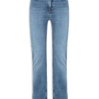 Calça Feminina Reta Jeans -Azul
