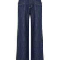 Calça Feminina Wide Leg Jeans - Azul