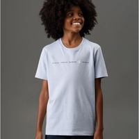 Camiseta Menina Logo Calvin Klein Jeans - Lavanda Camiseta Menina Logo Calvin Klein Jeans Lavanda 10