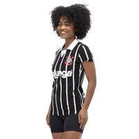 Camisa Polo do Corinthians Retrô Kalunga Feminina
