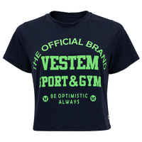 Blusa Cropped Feminina Vestem Manga Curta Dry Fit Vênus