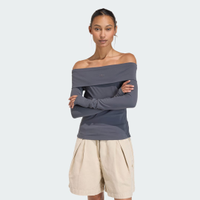 Blusa Manga Longa Ombro A Ombro Mulher adidas