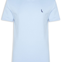 Camiseta Masculina Manga Curta Gola Careca - Azul