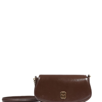Bolsa Feminina Tiracolo Pequena Couro - Marrom