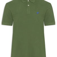 Polo Masculina Em Malha Piquet - Verde