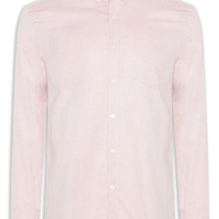 Camisa Masculina Casual Oxford Bolso - Marrom