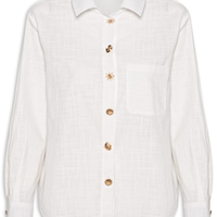 Camisa Feminina Detalhe Botões - Branco