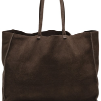 Bolsa Feminina Maxi Bag Em Camurça - Marrom
