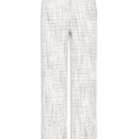 Calça Feminina Pantalona Em Tweed - Off White