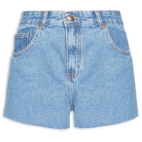 Short Feminino Jeans Evasê - Azul