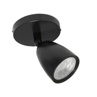 Spot Led De Sobrepor Abs Preto 7W 3000K Focus