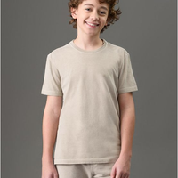 Camiseta Menino Monogram Pigmento Calvin Klein Jeans - Caqui Claro Camiseta Menino Monogram Pigmento Calvin Klein Jeans Caqui Claro 6
