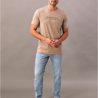 Camiseta Manga Curta Calvin Klein Jeans Masculino (Eco) Conscious - Caqui Medio Camiseta Manga Curta Calvin Klein Jeans Masculino (Eco) Conscious Caqui Medio g