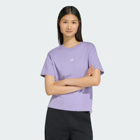 Camiseta Essentials de Algodão com Logotipo Pequeno. Mulher adidas