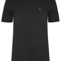 Camiseta Masculina Ck Meia Malha - Preto