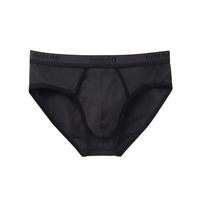 Cueca Slip Com Logotipo Em Algodão Supima - Preto