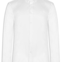 Camisa Masculina Manga Longa Básica - Branco