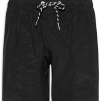 Short Masculino Beachwear Estampado - Preto