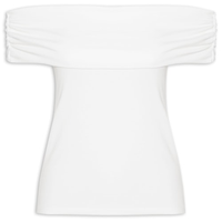Blusa feminina ombro a ombro off white