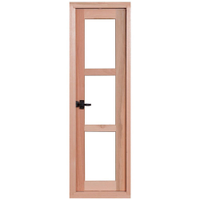 Janela de Madeira Eucalipto Vitrô Rondosul Pivotante Maxim-Ar EWK JP63 30 x 110 cm