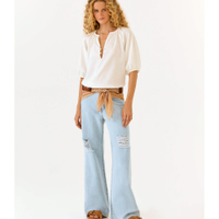 Calça Jeans Cintura Media Rasgos