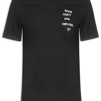 Camiseta Masculina Manga Curta Gola Careca Double Face Ride Fast - Preto