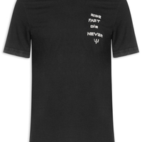 Camiseta Masculina Manga Curta Gola Careca Double Face Ride Fast - Preto