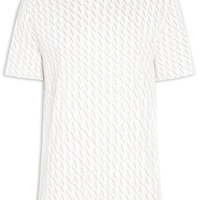 Camiseta Masculina Manga Curta AX Monograma - Branco