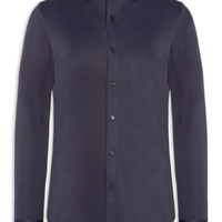 Camisa Masculina Social Slim Fit Tech Dots Respirável - Azul