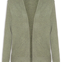 Cardigã Feminino Comfy Em Tricot - Verde