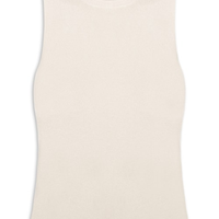 Blusa Feminina Gola Redonda Em Tricot - Off White