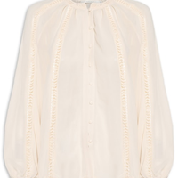 Blusa Feminina Ggt Mix De Renda - Bege