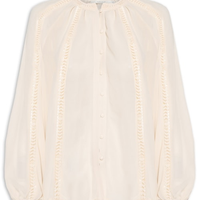 Blusa Feminina Ggt Mix De Renda - Bege