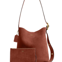 Bolsa Feminina Bleecker Bucket Suede - Marrom