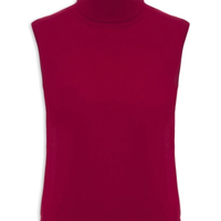 Blusa Feminina Gola Alta Puro Cashmere - Vermelho