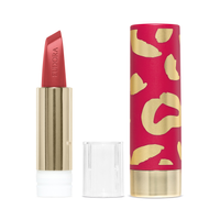 Combo Glamourosa e Destemida: Batom Alaranjado 3,4g + Case Rosa