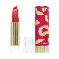 Combo Glamourosa e Destemida: Batom Alaranjado 3,4g + Case Rosa