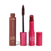 Combo Niina Secrets: Hidra Balm Rosa 3,2g + Máscara de Cílios Super Brown 10g
