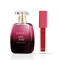 Combo Batom Líquido Niina Secrets Skinny Matte: Vermelho Hibisco 5ml + Pink Peônia 5ml