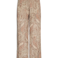 Calça Feminina Estampa Folk - Rosa