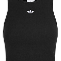 Regata Feminina Curta Trefoil Ess - Preto