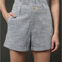 Bermuda Feminina Barra Virada Calvin Klein Jeans - Marinho Bermuda Feminina Barra Virada Calvin Klein Jeans Marinho 42