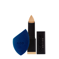Kit Base Em Bastão Edition Foundation Stick Sand E Esponja Flat Blend Océane 8g