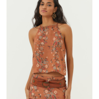 Blusa Alça Estampa Leaves