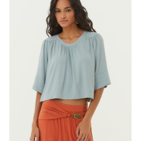Blusa Manga Curta Sino