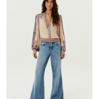 Calça Jeans Wide Used Five Pockets